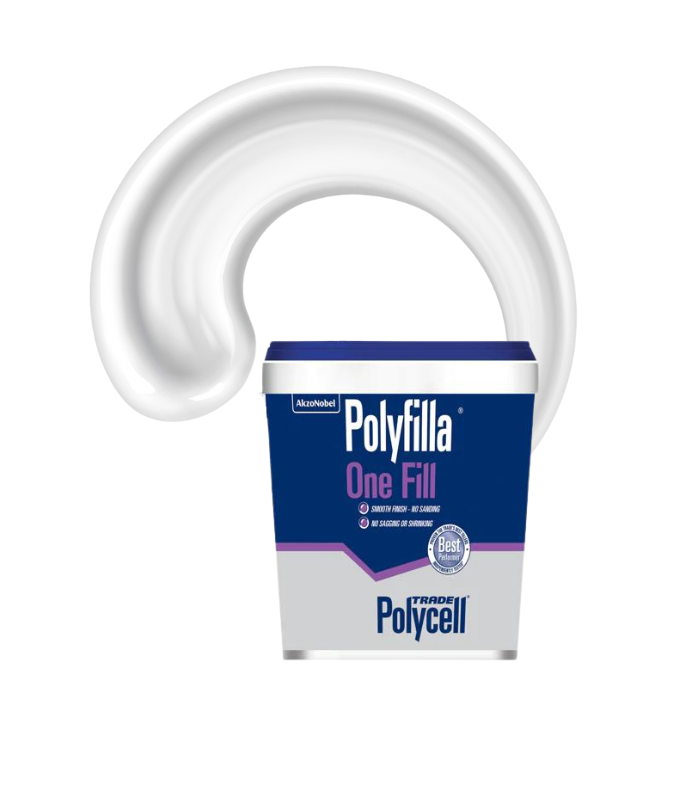 Polycell Trade Polyfilla One Fill Filler - Ready Mixed Tub - 1L