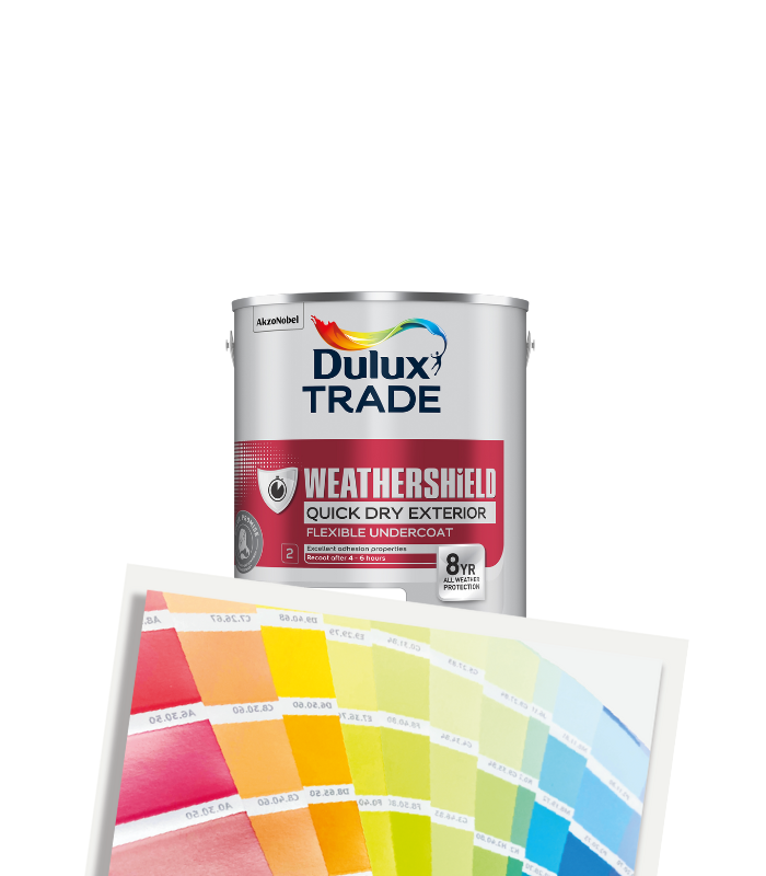 Dulux Trade Weathershield Quick Dry Exterior Flexible Undercoat 1L - Tinted Mixed Colour