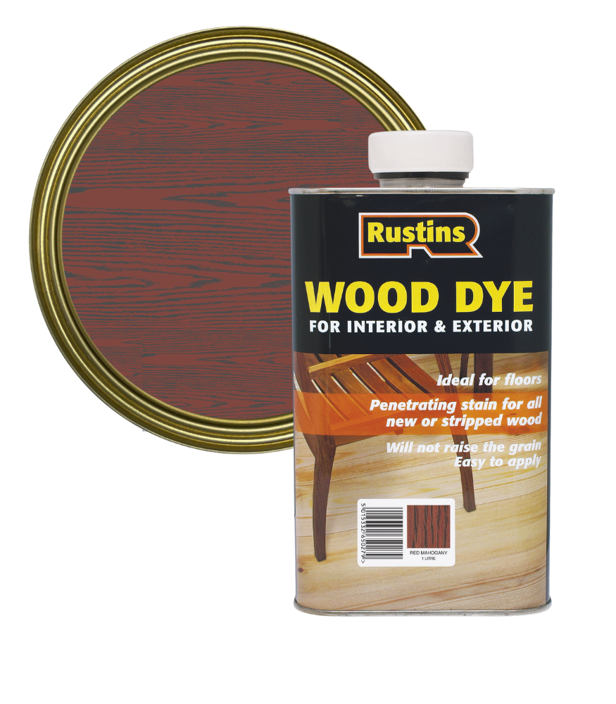 Rustins Wood Dye - Red Mahogany - 1 Litre