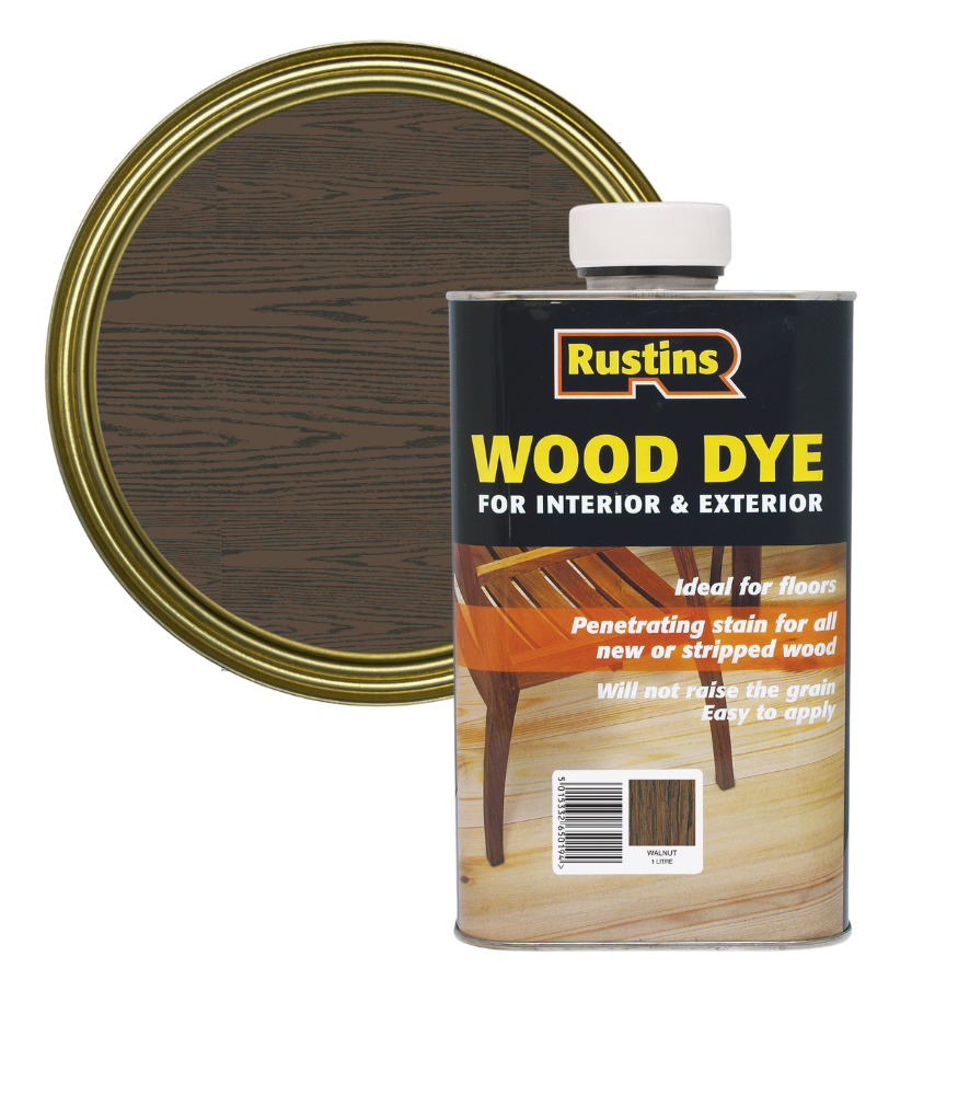 Rustins Wood Dye - Walnut - 1 Litre