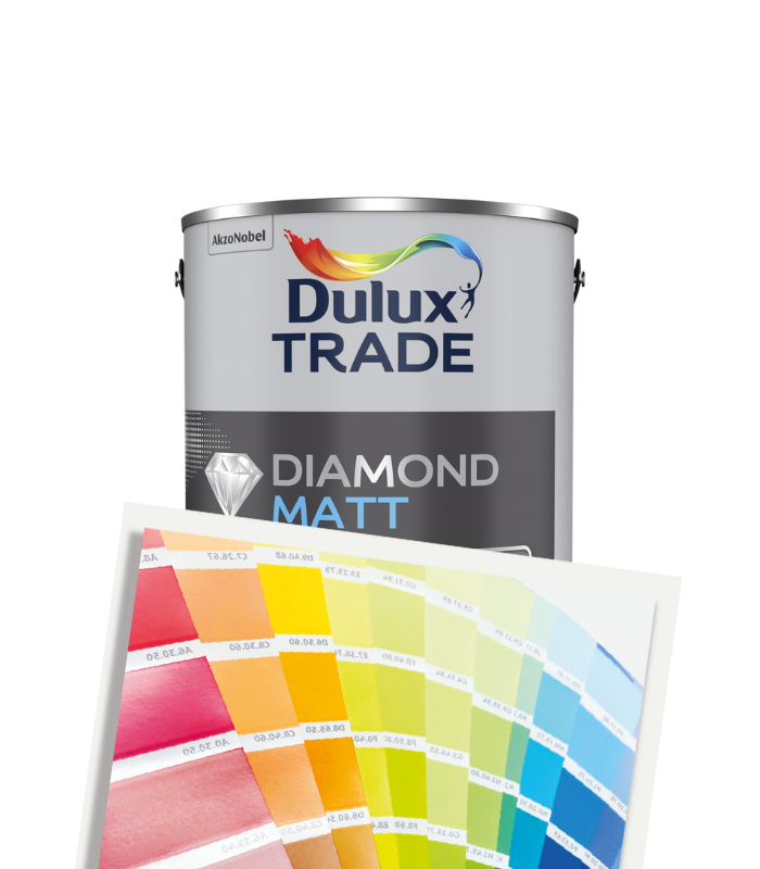 Dulux Trade Diamond Matt 2.5L - Tinted Mixed Colour