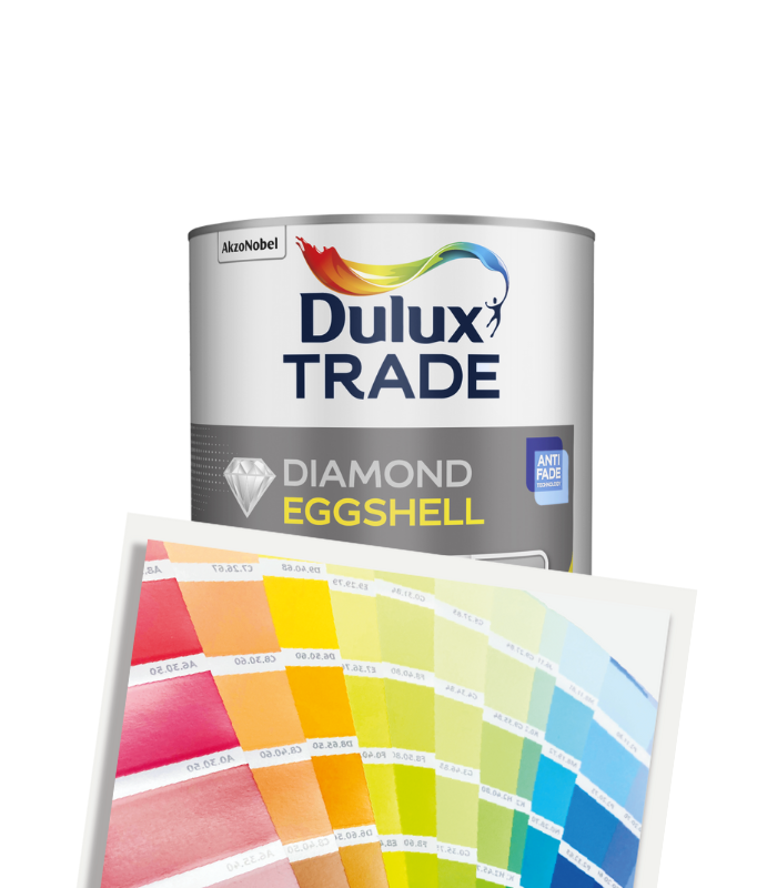 Dulux Trade Diamond Eggshell 2.5L - Tinted Mixed Colour
