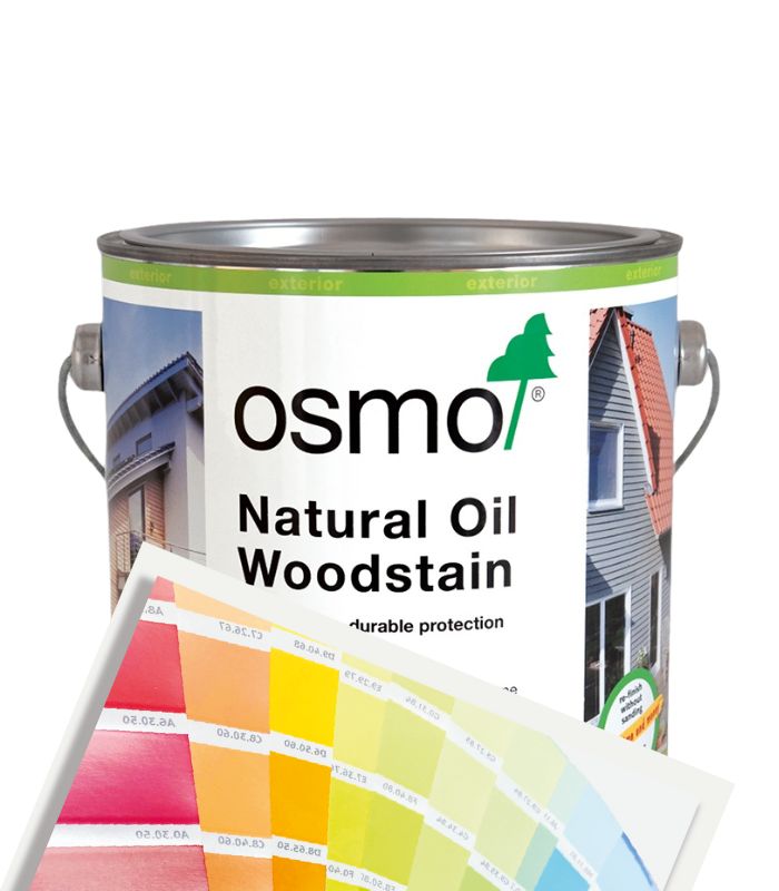 Osmo Natural Oil Woodstain Matt - 2.5L - Tinted Mixed Colour