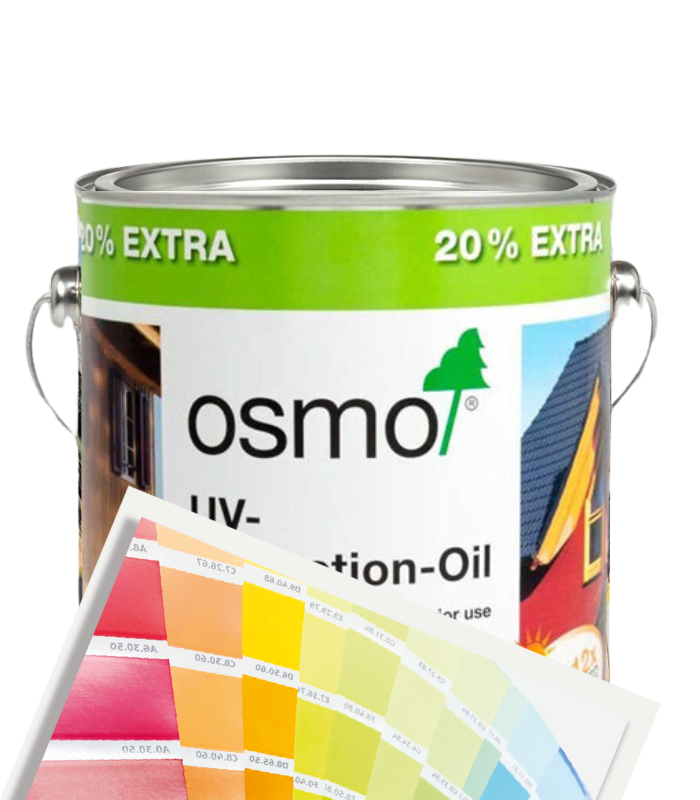 Osmo UV Protection Oil Satin Extra - 2.5L +20% Extra Free - Tinted Mixed Colour