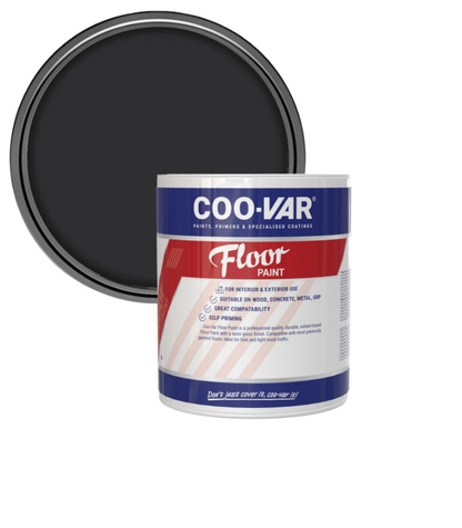 CooVar Floor Paint - Black - 2.5 Litre