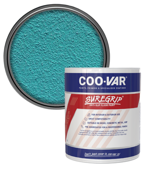 CooVar Suregrip Anti Slip Floor Paint - Blue - 2.5 Litre