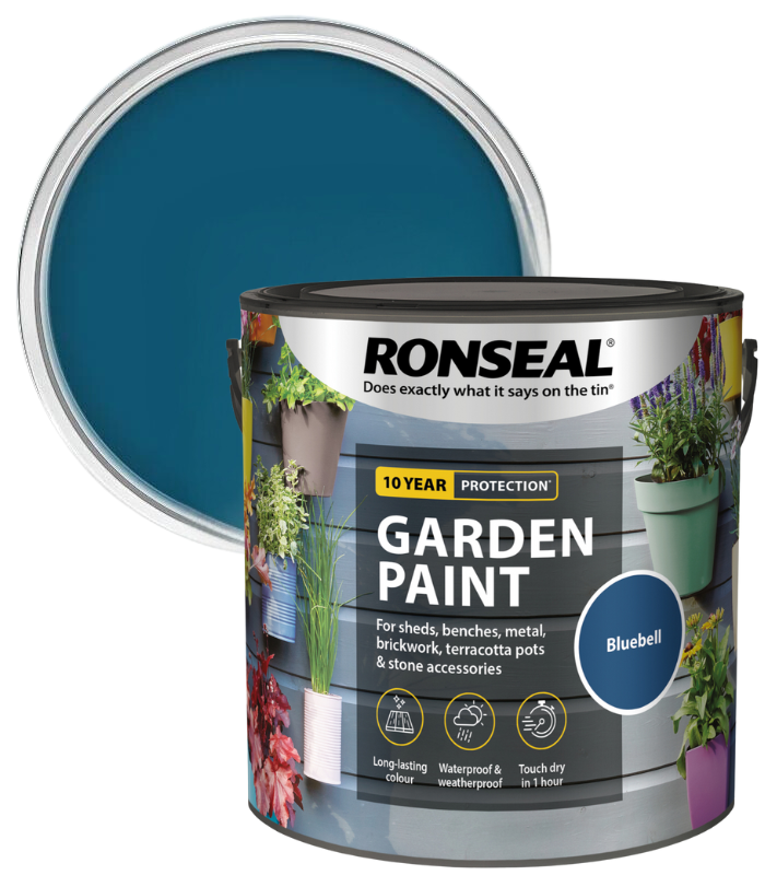 Ronseal Garden Paint - Bluebell - 2.5 Litre