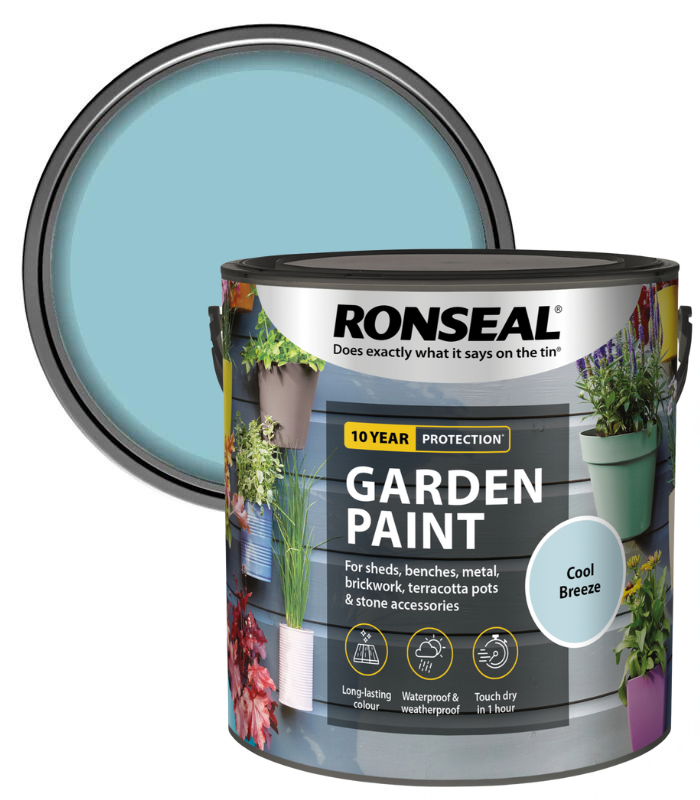 Ronseal Garden Paint - Cool Breeze - 2.5 Litre