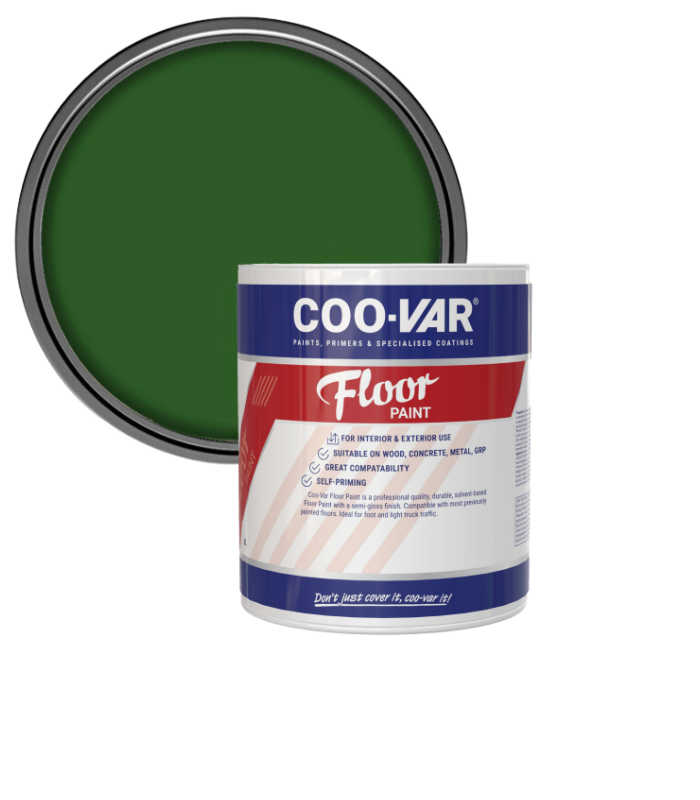 CooVar Floor Paint - Forest Green - 2.5 Litre