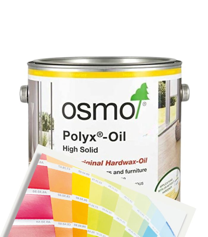 Osmo Polyx Hard Wax Oil Satin - 2.5L - Tinted Mixed Colour