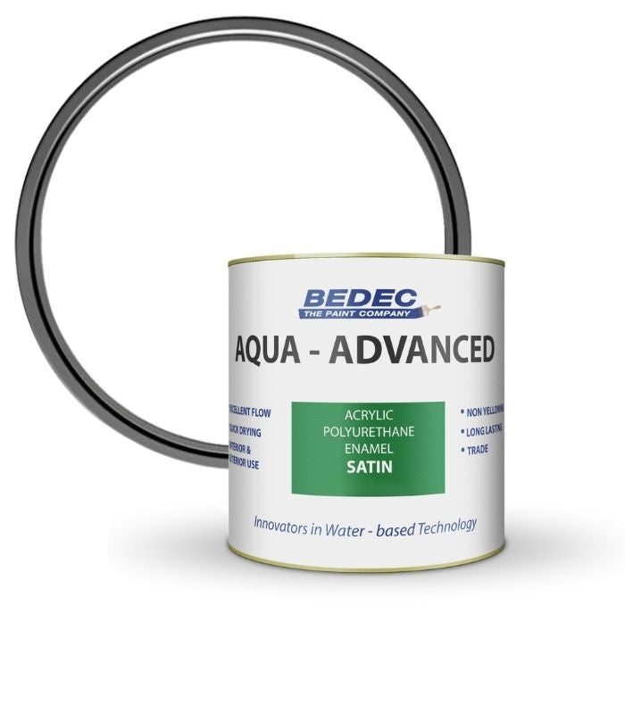 Bedec Aqua Advanced Paint Satin - Brilliant White - 2.5 Litre
