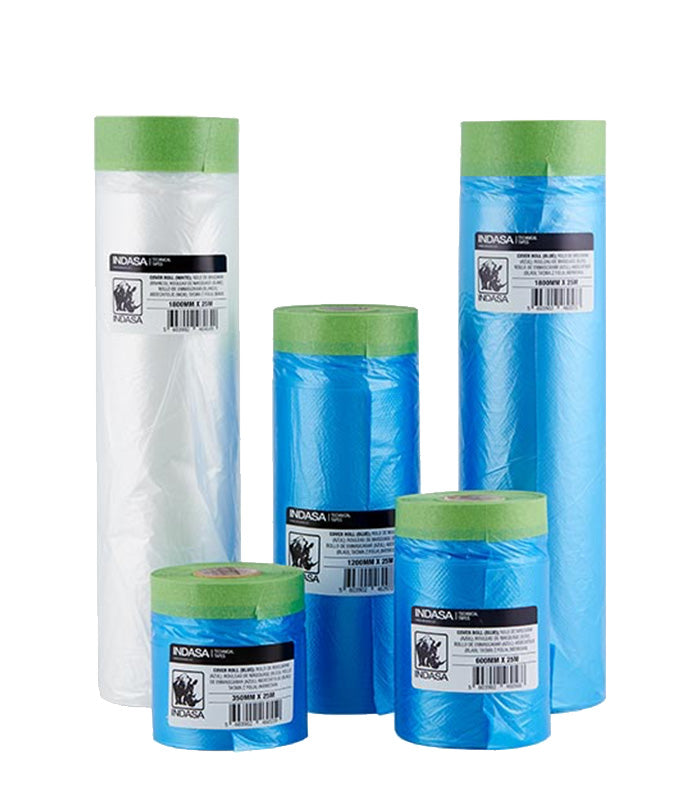 Indasa Masking Cover Roll 25 Metre Long - All Sizes