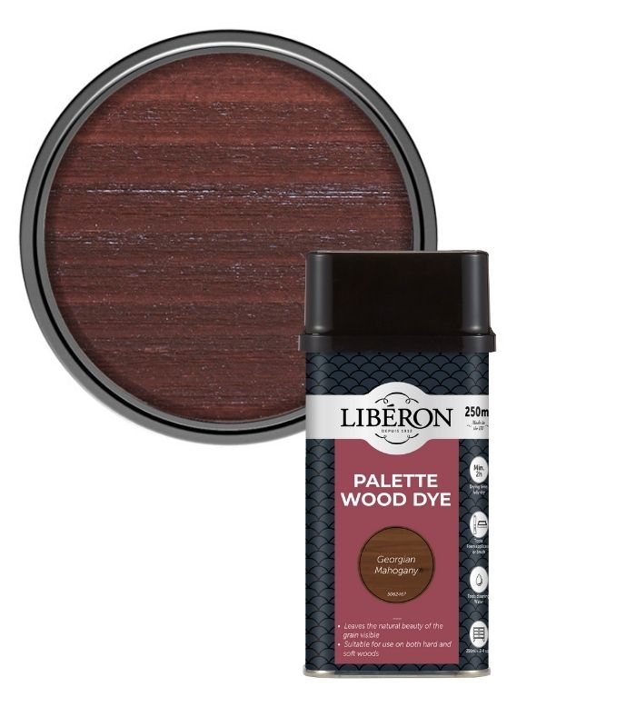 Liberon Interior Floor and Woodwork Palette Wood Dye - Georgian Mahogany - 250ml