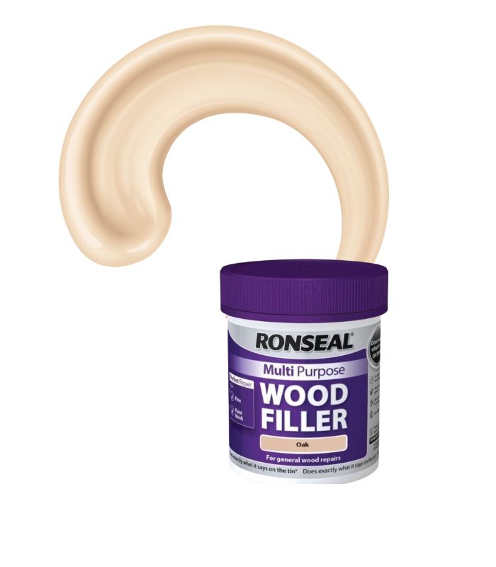 Ronseal Multi Purpose Wood Filler - Oak - 250g - Tub