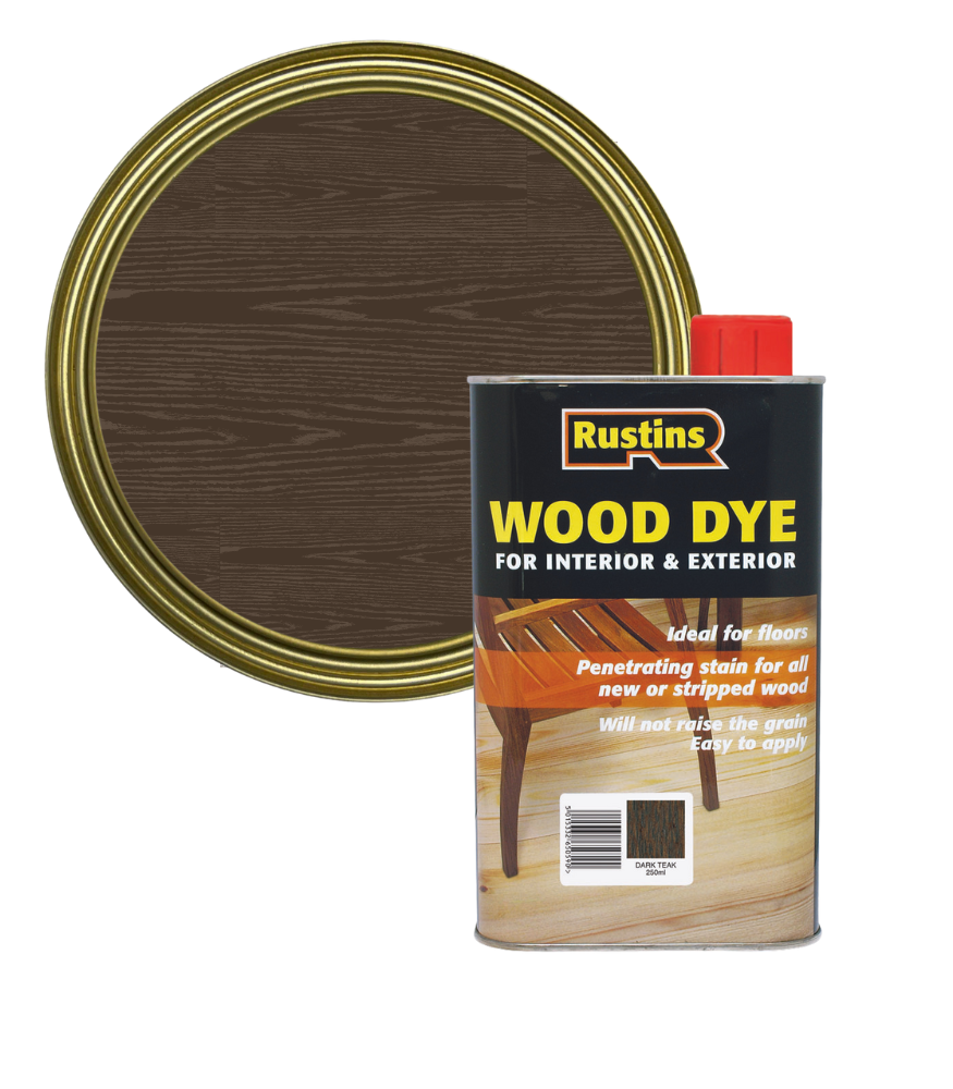Rustins Wood Dye - Dark Teak - 250ml