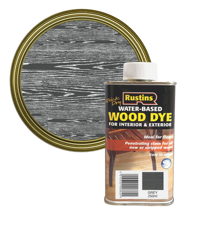 Rustins Wood Dye - Grey - 250ml
