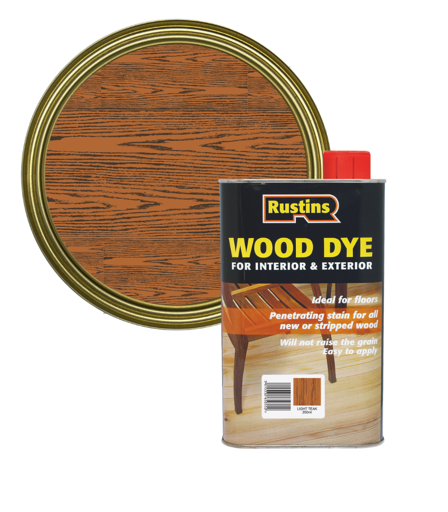 Rustins Wood Dye - Light Teak - 250ml