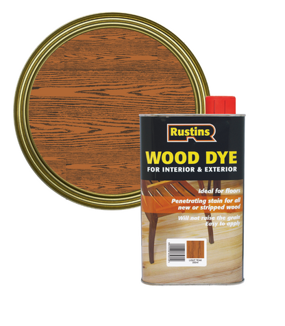 Rustins Wood Dye - Light Teak - 250ml