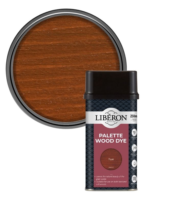 Liberon Interior Floor and Woodwork Palette Wood Dye - Teak - 250ml
