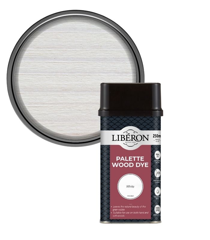 Liberon Interior Floor and Woodwork Palette Wood Dye - White - 250ml