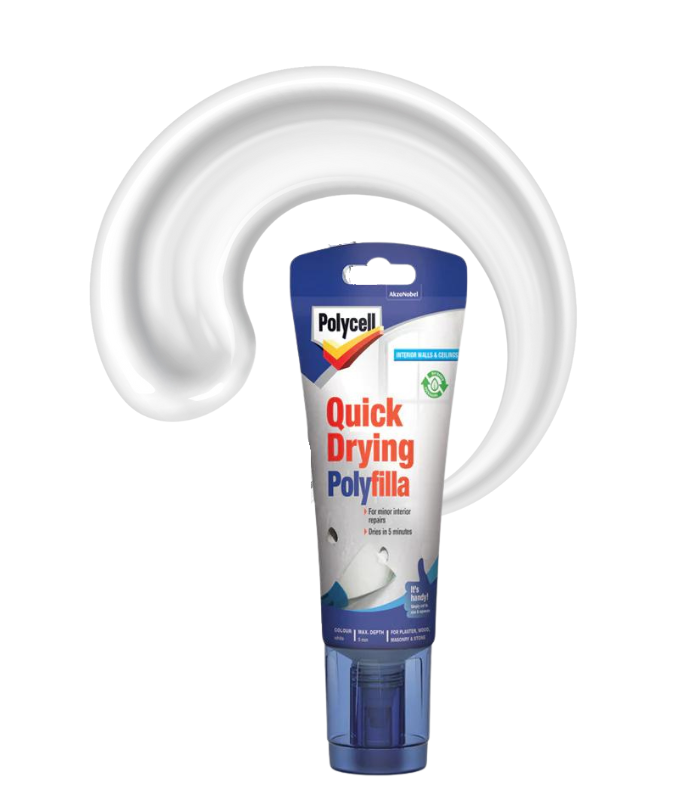 Polycell Polyfilla Quick Drying Filler - Ready Mixed Tube - 330g