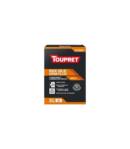 Toupret Exterior Rock Solid Repair Filler (Mur Ex) - 2Kg