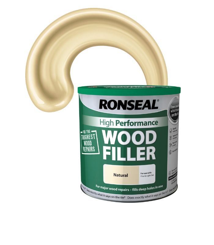 Ronseal High Performance Wood Filler - 2 Part System - Natural - 3.75 Kg