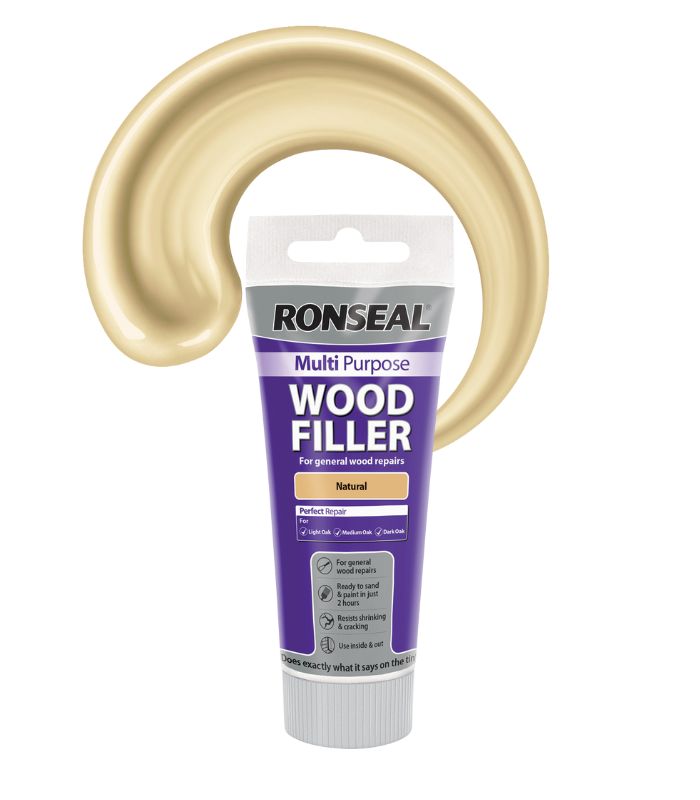 Ronseal Multi Purpose Wood Filler - Natural - 325g - Tube