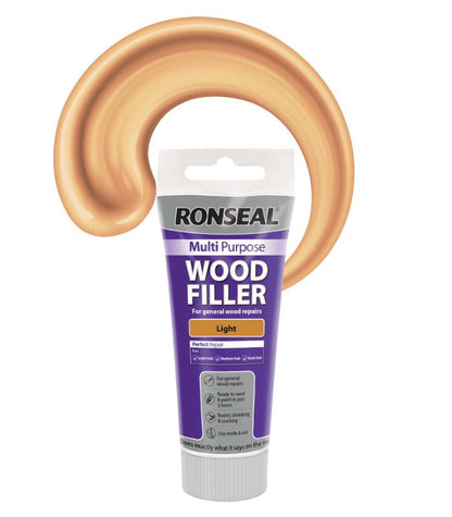 Ronseal Multi Purpose Wood Filler - Light - 325g - Tube