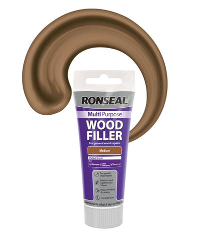 Ronseal Multi Purpose Wood Filler - Medium - 325g - Tube