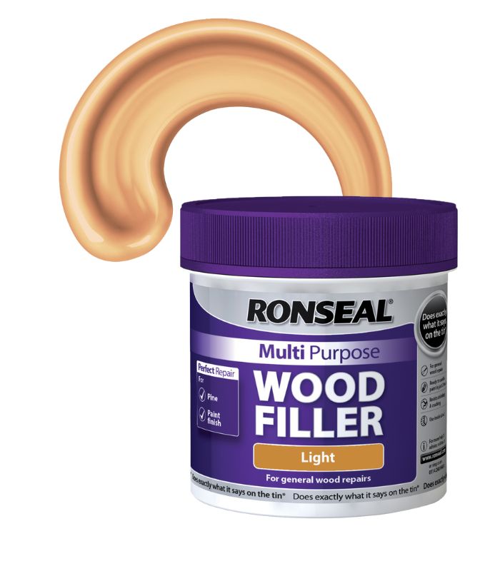 Ronseal Multi Purpose Wood Filler - Light - 465g - Tub