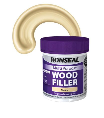 Ronseal Multi Purpose Wood Filler - Natural - 465g - Tub