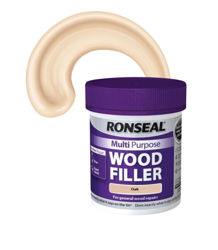 Ronseal Multi Purpose Wood Filler - Oak - 465g - Tub