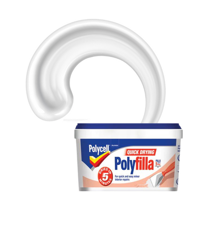 Polycell Polyfilla Quick Drying Filler - Ready Mixed Tub - 500g