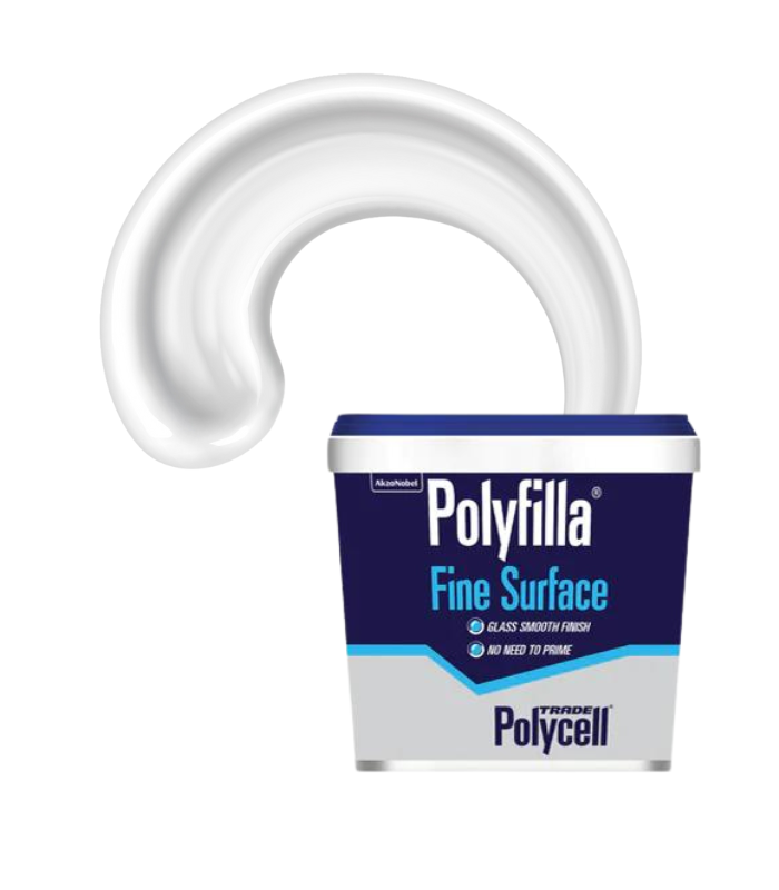 Polycell Trade Polyfilla Fine Surface Filler - Ready Mixed Tub - 500g