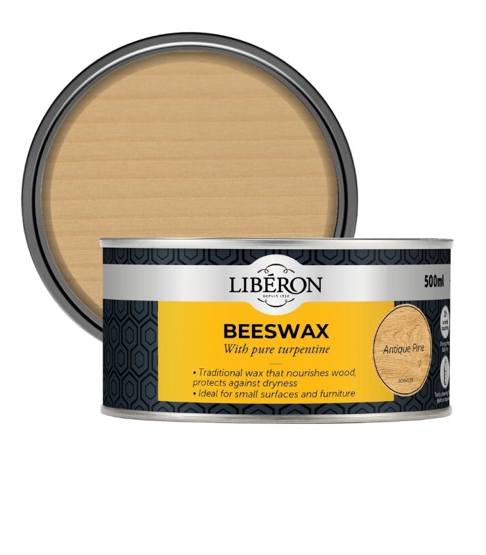 Liberon Paste Beeswax with Pure Turpentine - Antique Pine - 500ml