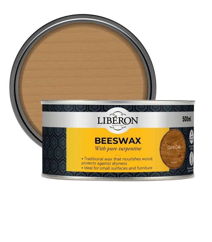 Liberon Paste Beeswax with Pure Turpentine - Dark - 500ml