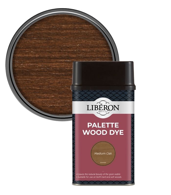 Liberon Interior Floor and Woodwork Palette Wood Dye - Medium Oak - 500ml