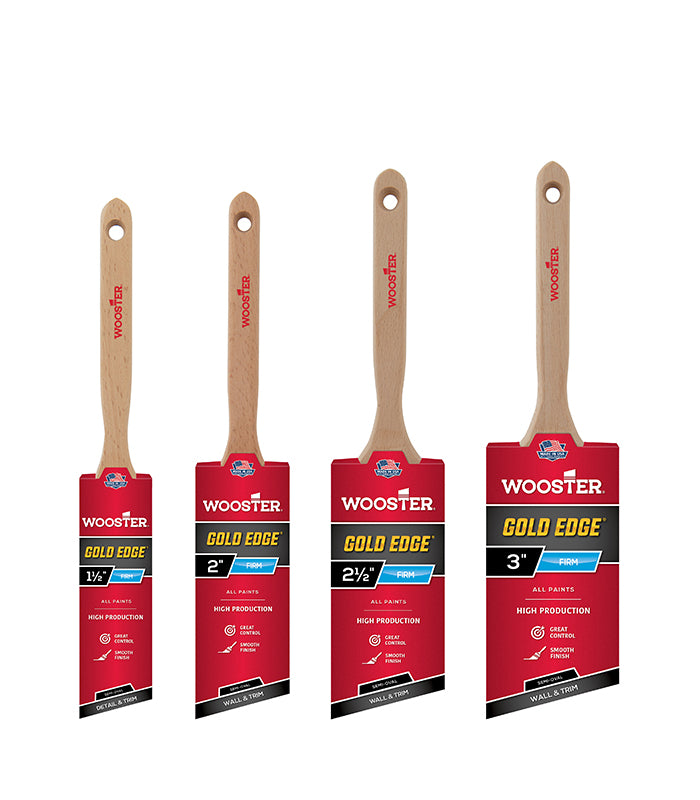 Wooster Gold Edge Semi-Oval Angle Sash Paint Brush