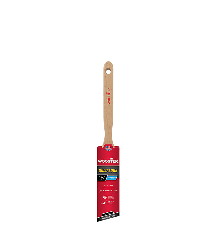Wooster Gold Edge - Semi-Oval Angle Sash Paint Brush - 1.5 Inch
