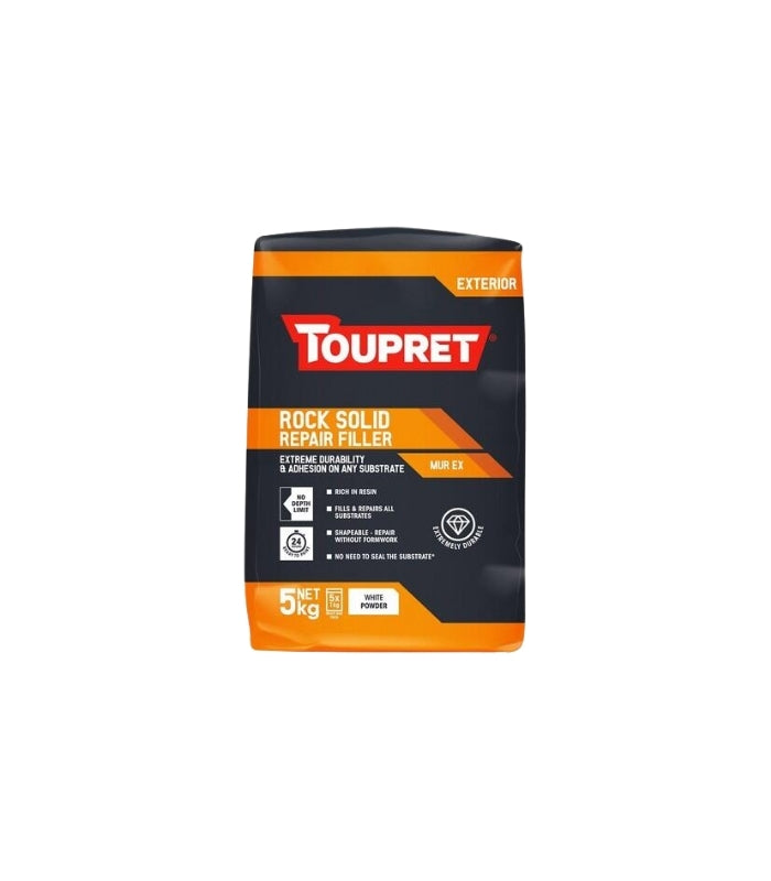 Toupret Exterior Rock Solid Repair Filler (Mur Ex) - 5Kg