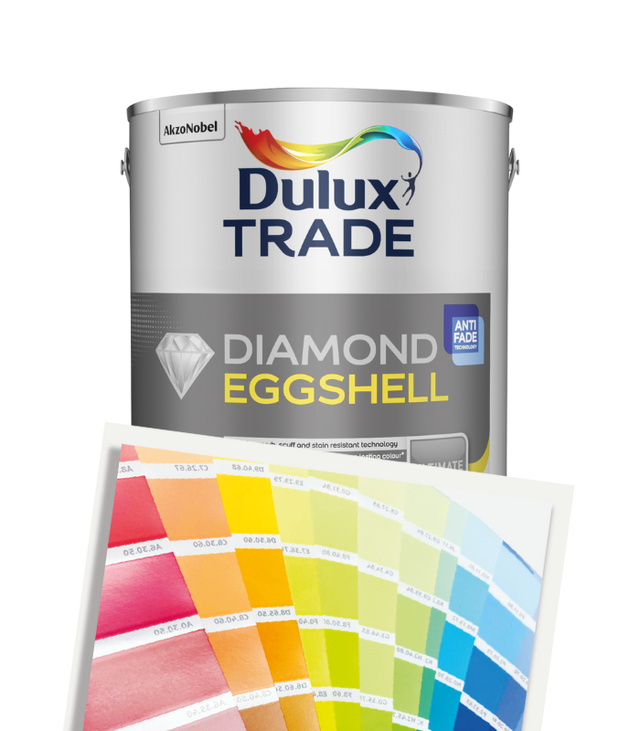 Dulux Trade Diamond Eggshell 5L - Tinted Mixed Colour