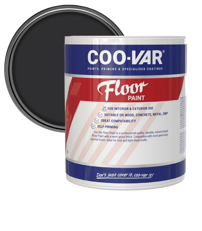 CooVar Floor Paint - Black - 5 Litre