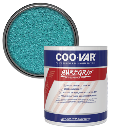 CooVar Suregrip Anti Slip Floor Paint - Blue - 5 Litre