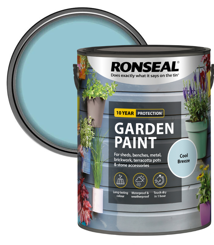 Ronseal Garden Paint - Cool Breeze - 5 Litre