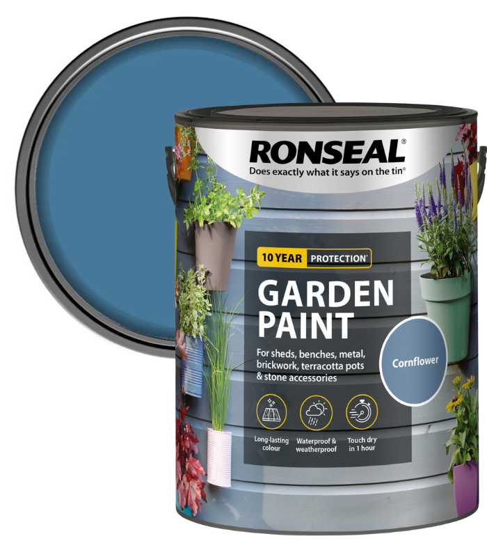 Ronseal Garden Paint - Cornflower - 5 Litre