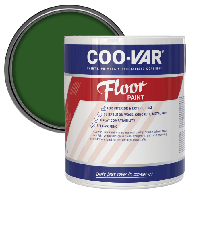 CooVar Floor Paint - Forest Green - 5 Litre