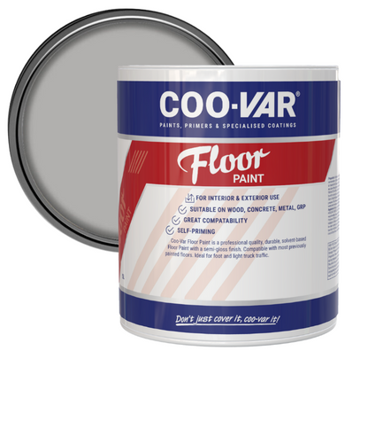 CooVar Floor Paint - Light Grey - 5 Litre