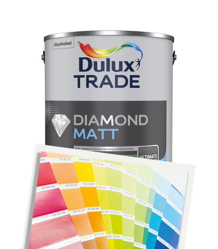 Dulux Trade Diamond Matt 5L - Tinted Mixed Colour