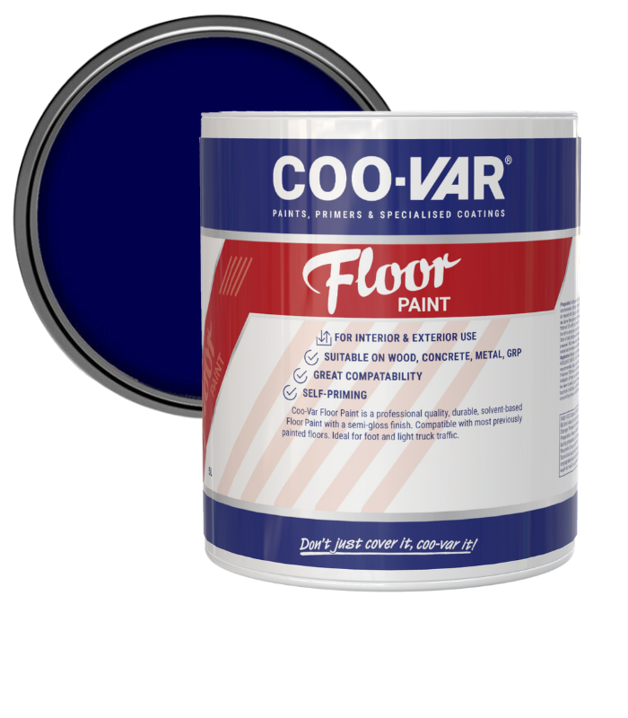 CooVar Floor Paint - Steel Blue - 5 Litre